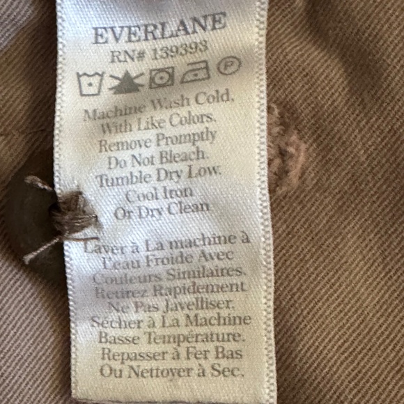 Everlane Barrel Leg Cropped Utility Pant - Taupe - Size 12 - Picture 6 of 7